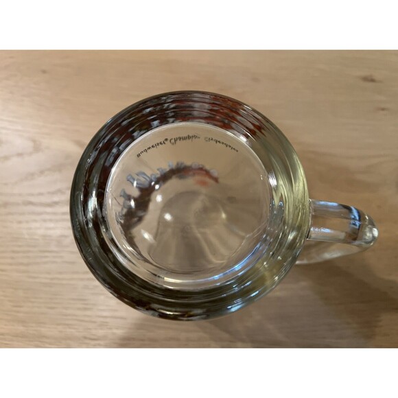 Vintage Budweiser Clydesdale Beer Mug Holiday Winter Glass Collectible - Picture 5 of 5